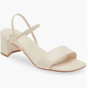 Jeffrey Campbell Adapt Slingback Sandal - Cream - Size 9